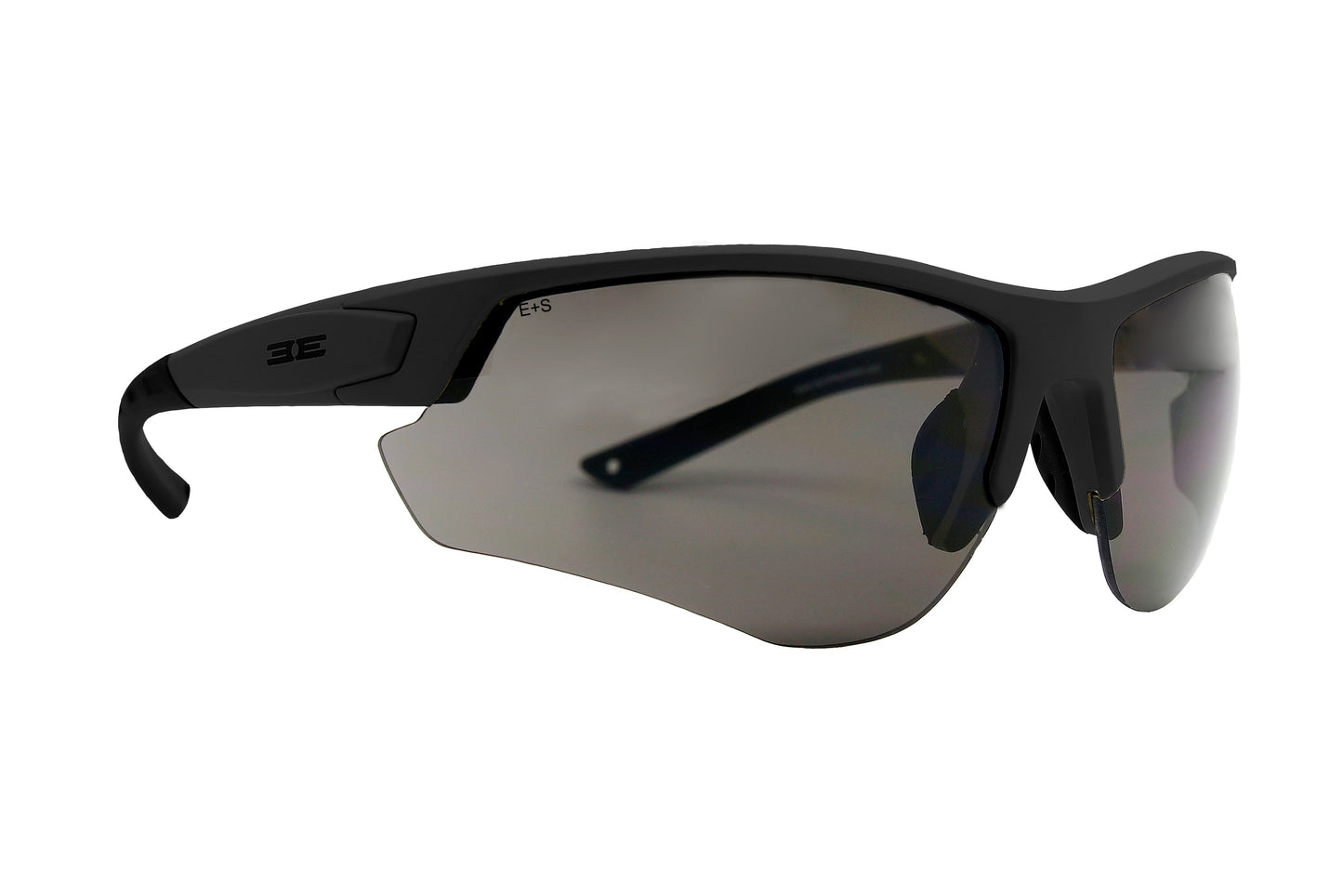 Epoch Eyewear Grunt Black Frame Men's Sunglasses with Smoke Safety Lens