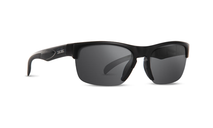 Epoch Eyewear Victor Black Frame Men's Sunglasses with Smoke Lens